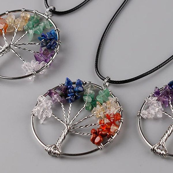 amethysts tree of life pendant necklace arrival women rainbow chakra multicolor wisdom natural stone gift necklaces, Silver
amethysts tree of life pendant necklace arrival women rainbow chakra multicolor wisdom natural stone gift necklaces, Silver