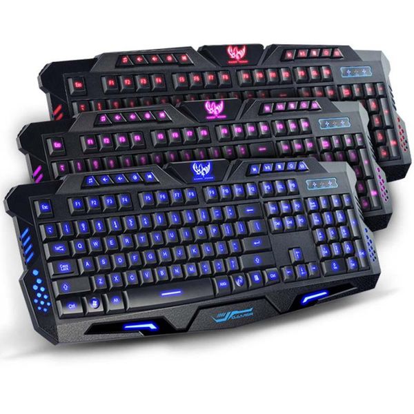keyboards tri-color backlit led gaming keyboard mechanical touch wired game for pc & laptop
keyboards tri-color backlit led gaming keyboard mechanical touch wired game for pc & laptop
