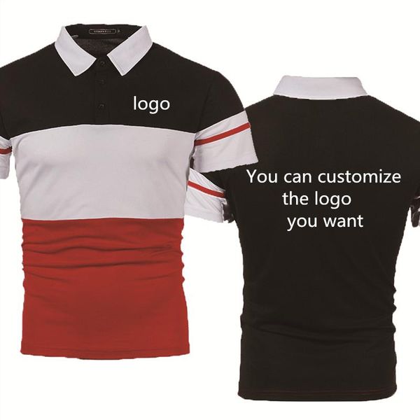 men's polos summer short sleeve custom logo car anime print pure cotton casual splicing shirt, White;black
men's polos summer short sleeve custom logo car anime print pure cotton casual splicing shirt, White;black