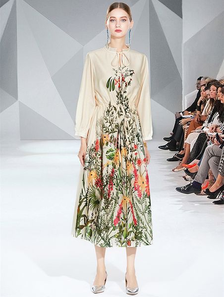 retro floral elegant midi dress long sleeve women designer slim a-line round neck runway white dresses holiday party office spring autumn ca, Black;gray
retro floral elegant midi dress long sleeve women designer slim a-line round neck runway white dresses holiday party office spring autumn ca, Black;gray