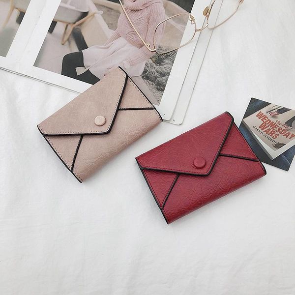 wallets 2021 wallet female short section korean fashion small wild ladies card bag clutch women, Red;black
wallets 2021 wallet female short section korean fashion small wild ladies card bag clutch women, Red;black