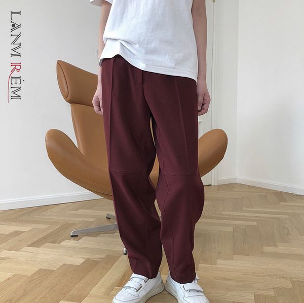 high elastic waist trousers loose fit pants women fashion spring autumn 2e1500 210507, Black;white
high elastic waist trousers loose fit pants women fashion spring autumn 2e1500 210507, Black;white