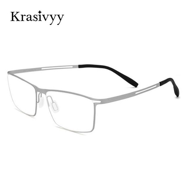 fashion sunglasses frames krasivyy square optical glasses women ultralight b titanium siamese prescription eyewear men full frame screwless, Black
fashion sunglasses frames krasivyy square optical glasses women ultralight b titanium siamese prescription eyewear men full frame screwless, Black