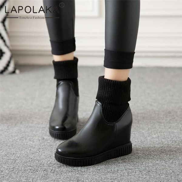 boots lapolaka 2021 casual black slip on plush warm winter woman shoes comfy trendy ins platform work office lady
boots lapolaka 2021 casual black slip on plush warm winter woman shoes comfy trendy ins platform work office lady