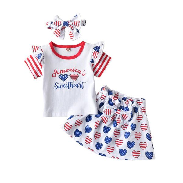 clothing sets 1-3 years infant girl three piece set fresh letter stripe short sleeve and heart skirt with headband girls outfits, White
clothing sets 1-3 years infant girl three piece set fresh letter stripe short sleeve and heart skirt with headband girls outfits, White