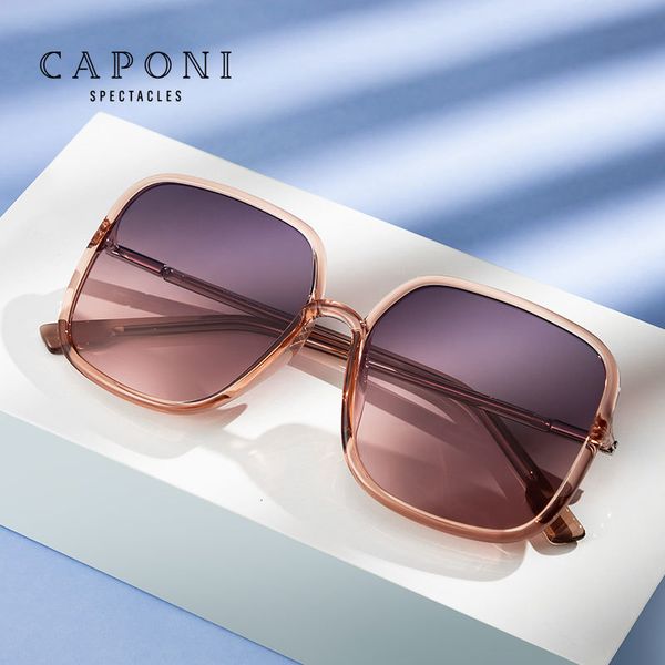 sunglasses fashion caponi square women trends big frame gradient lense uv filter eyewear for lady oversized glasses cp60128, White;black
sunglasses fashion caponi square women trends big frame gradient lense uv filter eyewear for lady oversized glasses cp60128, White;black