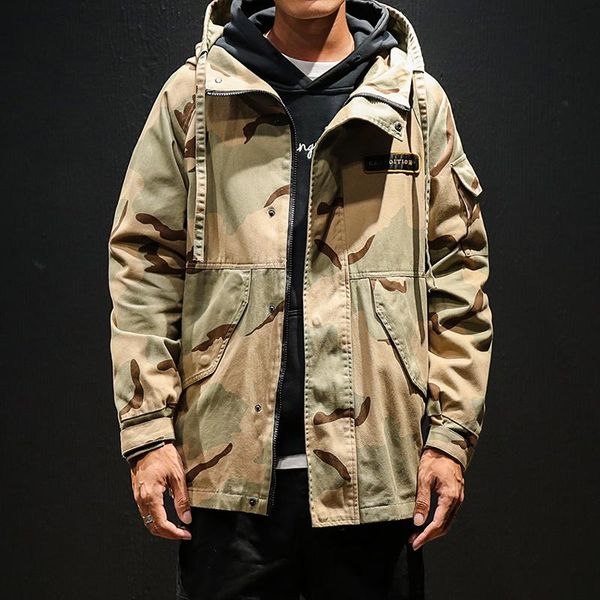 men's jackets military camouflage jacket army tactical clothing erkek ceket windbreaker hooded 2021 korean 5xl, Black;brown 
men's jackets military camouflage jacket army tactical clothing erkek ceket windbreaker hooded 2021 korean 5xl, Black;brown