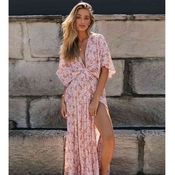 casual dresses boho summer floral printed split maxi dress deep v neck short sleeve vintage vestidos clothes women pxzh, Black;gray
casual dresses boho summer floral printed split maxi dress deep v neck short sleeve vintage vestidos clothes women pxzh, Black;gray