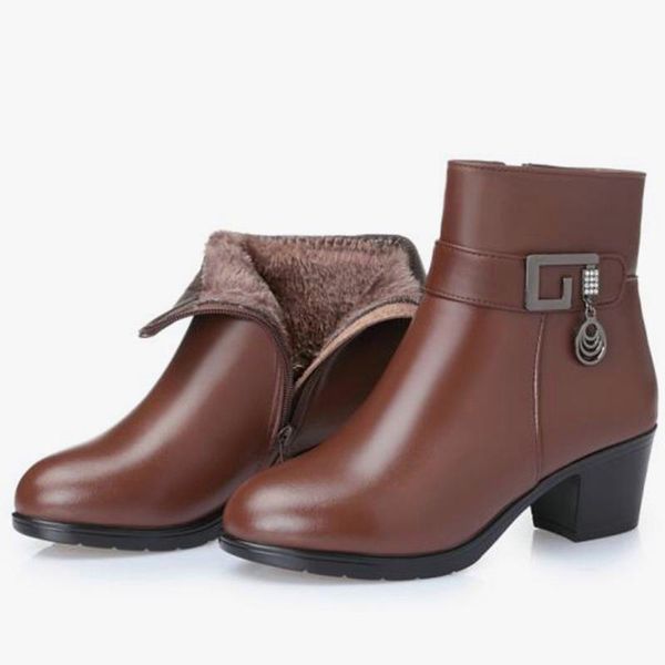 boots genuine leather women 2021 winter thick wool lined snow large size shoes, Black
boots genuine leather women 2021 winter thick wool lined snow large size shoes, Black