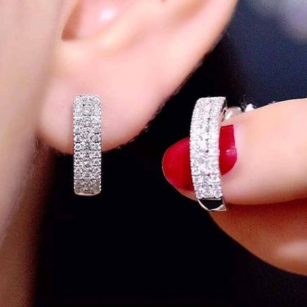 hoop & huggie huitan silver color earrings women micro paved cz stone fashion versatile girls circle trendy jewelry, Golden;silver
hoop & huggie huitan silver color earrings women micro paved cz stone fashion versatile girls circle trendy jewelry, Golden;silver
