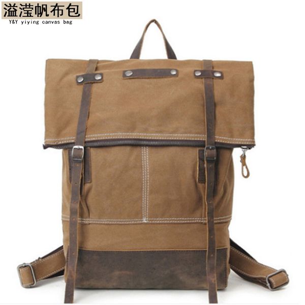 men's and women's canvas backpack fashion british college style schoolbag with crazy horse
men's and women's canvas backpack fashion british college style schoolbag with crazy horse