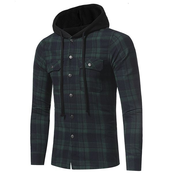 men's casual shirts european and american large plaid double pocket hooded long-sleeved 5222 uile, White;black
men's casual shirts european and american large plaid double pocket hooded long-sleeved 5222 uile, White;black