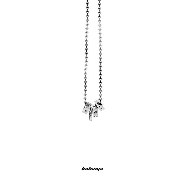 pendant necklaces babama fun original necklace men sweater chain tide hip hop female niche design jewelry simple fashion, Silver
pendant necklaces babama fun original necklace men sweater chain tide hip hop female niche design jewelry simple fashion, Silver