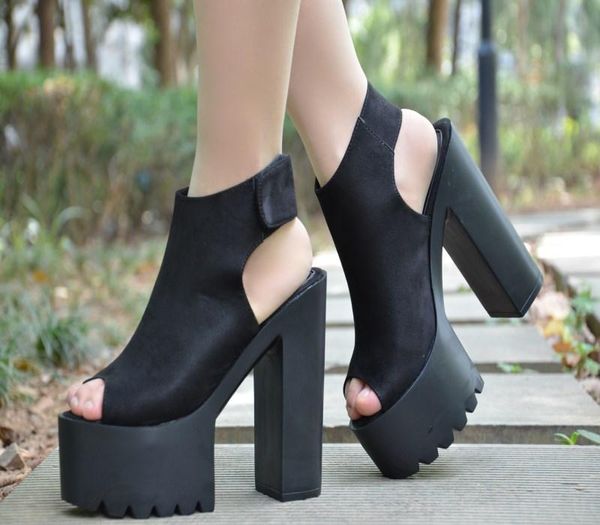 muffin shoes show thin fish-beak sandals women ultra-high heel anti-skid thick soles summer dress, Black
muffin shoes show thin fish-beak sandals women ultra-high heel anti-skid thick soles summer dress, Black