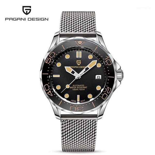 men's mechanical watches mesh belt automatic watch men waterproof wristwatch japan nh35 clock man wristwatches, Slivery;brown
men's mechanical watches mesh belt automatic watch men waterproof wristwatch japan nh35 clock man wristwatches, Slivery;brown