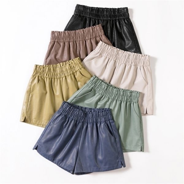 shintimes elastic high waist wide leg biker shorts autumn pu leather women plus size femme casual ladies black 210621, White;black
shintimes elastic high waist wide leg biker shorts autumn pu leather women plus size femme casual ladies black 210621, White;black