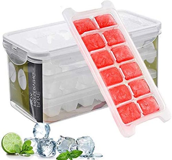 ice cube tray and bar storage container set with sealed lock lid, 3 packs / 36 large trapezoidal , stackable plastic mold maker
ice cube tray and bar storage container set with sealed lock lid, 3 packs / 36 large trapezoidal , stackable plastic mold maker