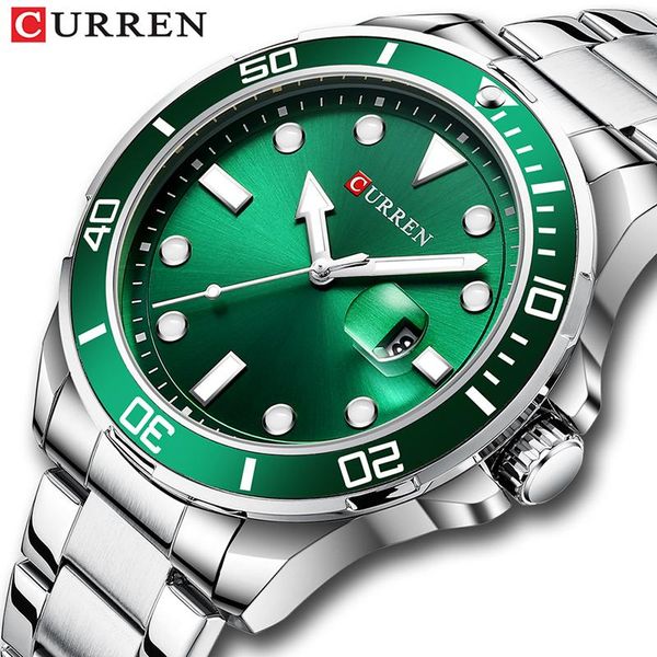 wristwatches curren sport watch mens watches quartz clock stainless steel male wristwatch date relogio masculino fashion gift for men, Slivery;brown
wristwatches curren sport watch mens watches quartz clock stainless steel male wristwatch date relogio masculino fashion gift for men, Slivery;brown