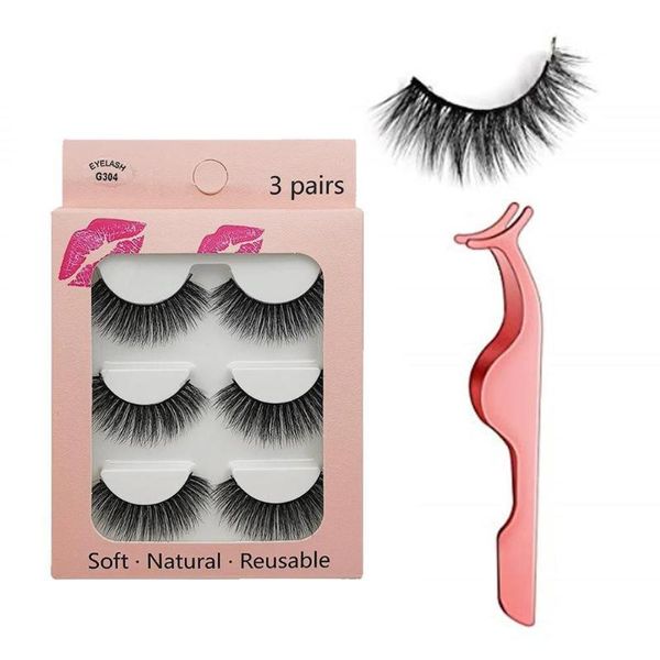 false eyelashes 3 pairs set imitation mink hair life natural bridal makeup thick eye lashes
false eyelashes 3 pairs set imitation mink hair life natural bridal makeup thick eye lashes