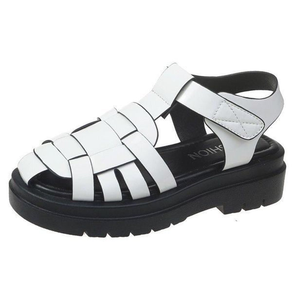 roman sandals women round toe one-word buckle baotou white house shoes woman fashion 2021 pu weave black flat summer sandal
roman sandals women round toe one-word buckle baotou white house shoes woman fashion 2021 pu weave black flat summer sandal