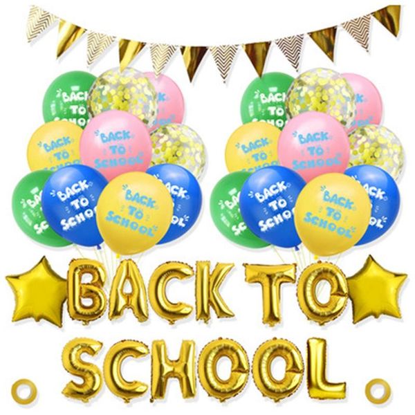 party decoration back to school letters balloon set season latex classroom layout 
party decoration back to school letters balloon set season latex classroom layout