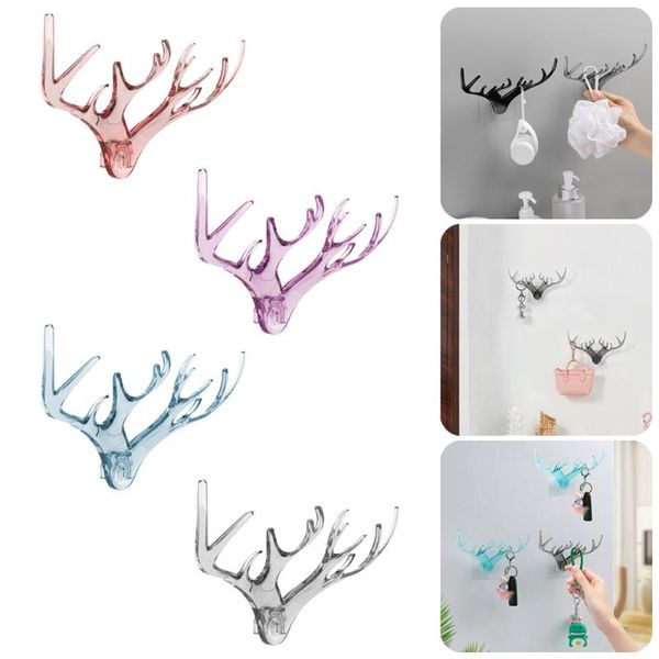 hooks & rails wall hanging hook deer antlers crystal clear punch-hats keychains with adhesive decoration sturdy
hooks & rails wall hanging hook deer antlers crystal clear punch-hats keychains with adhesive decoration sturdy