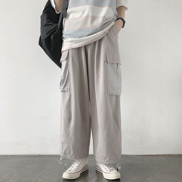 women's pants & capris cargo women vintage double pocket elastic waist loose boyfriend pant 2021 korean style streetwear casual trouser, Black;white
women's pants & capris cargo women vintage double pocket elastic waist loose boyfriend pant 2021 korean style streetwear casual trouser, Black;white