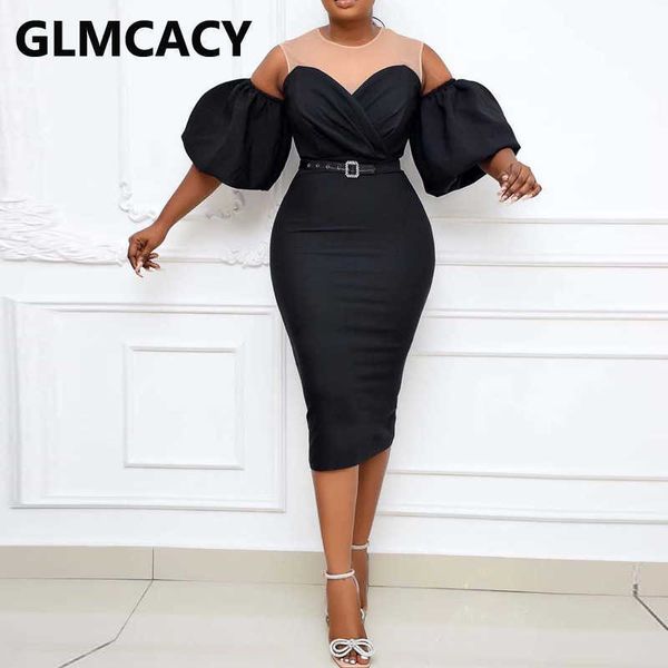women mesh insert bodycon midi dress elegant formal evening party dresses robes 210702, Black;gray
women mesh insert bodycon midi dress elegant formal evening party dresses robes 210702, Black;gray