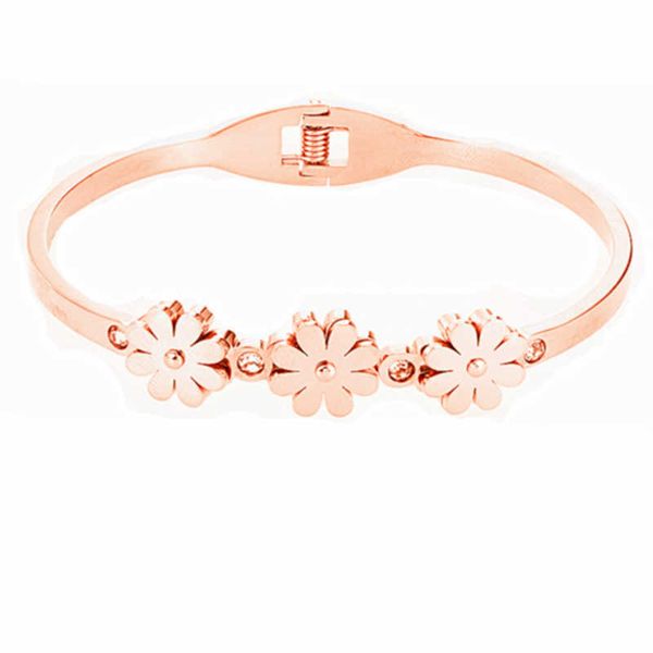 fashion 316 stainless steel rose gold spring bangle flower bracelets nickel jewelry for women gift q0717, Black
fashion 316 stainless steel rose gold spring bangle flower bracelets nickel jewelry for women gift q0717, Black