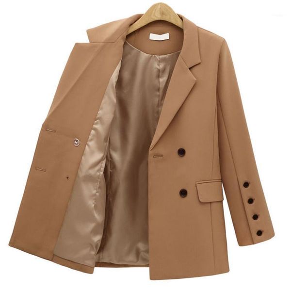 women's suits & blazers ladies autumn and winter casual blazer solid color loose mid-length double-breasted oversized women, White;black
women's suits & blazers ladies autumn and winter casual blazer solid color loose mid-length double-breasted oversized women, White;black