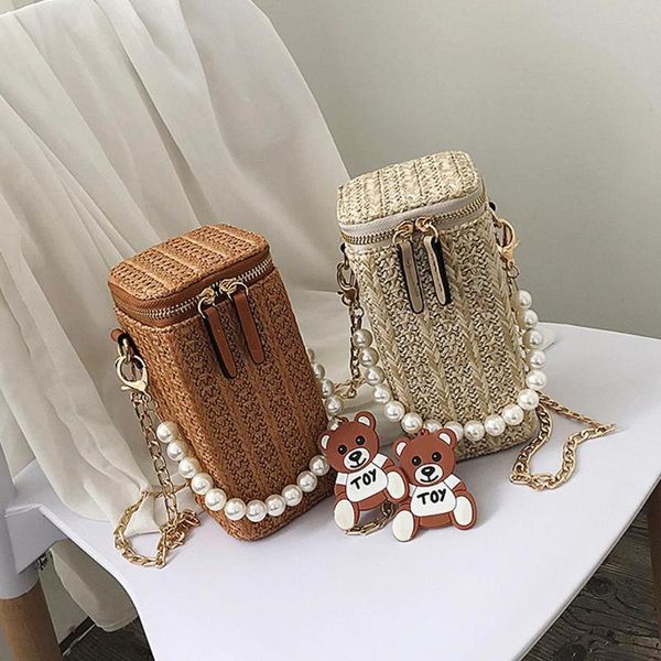 shoulder bags 2021 summer beach cyclinder bag pearls chain crossbody women straw woven handmade rattan travel mini handbag
shoulder bags 2021 summer beach cyclinder bag pearls chain crossbody women straw woven handmade rattan travel mini handbag