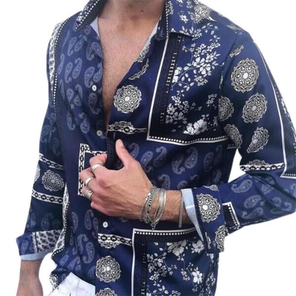 oversize summer men lapel shirt fashion casual long sleeve floral print outdoor activities shirts streetwear men's, White;black
oversize summer men lapel shirt fashion casual long sleeve floral print outdoor activities shirts streetwear men's, White;black