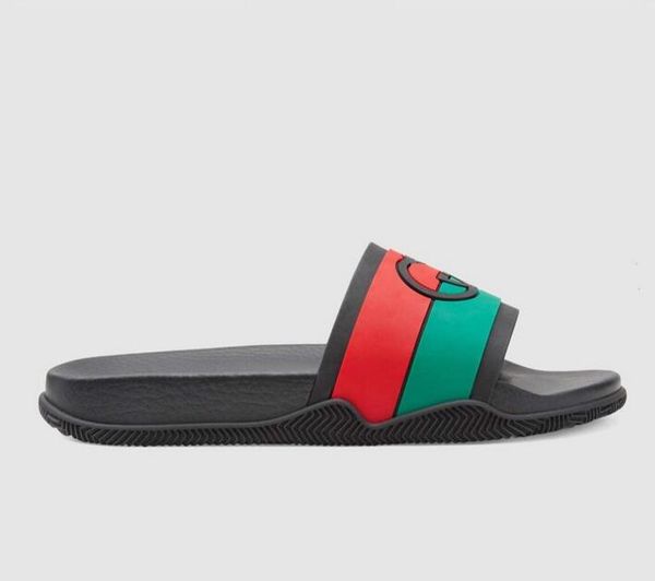 female male slippers striped interlocking letter vibrant color summer easy to wear fashion lady men rubber slides 35-46, Black
female male slippers striped interlocking letter vibrant color summer easy to wear fashion lady men rubber slides 35-46, Black