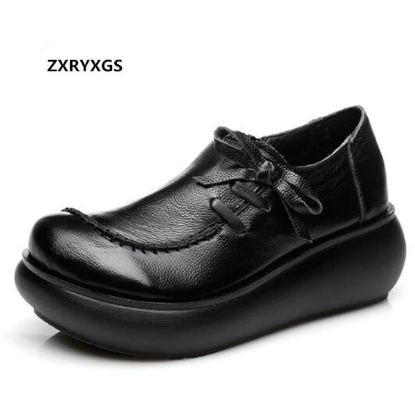 spring platform wedges shoes women's elegant comfortable women high heel casual retro genuine leather dress, Black
spring platform wedges shoes women's elegant comfortable women high heel casual retro genuine leather dress, Black