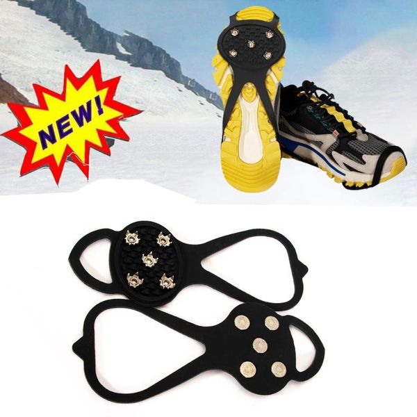 cords, slings and webbing 5 teeth ice gripper for shoes women men crampons spike grips cleats snow studs non-slip climbing hiking covers
cords, slings and webbing 5 teeth ice gripper for shoes women men crampons spike grips cleats snow studs non-slip climbing hiking covers