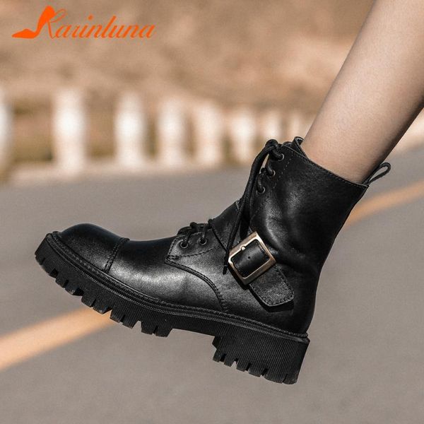 boots karin fashionable genuine leather buckle belt horse hide ankle autumn winter female, Black
boots karin fashionable genuine leather buckle belt horse hide ankle autumn winter female, Black