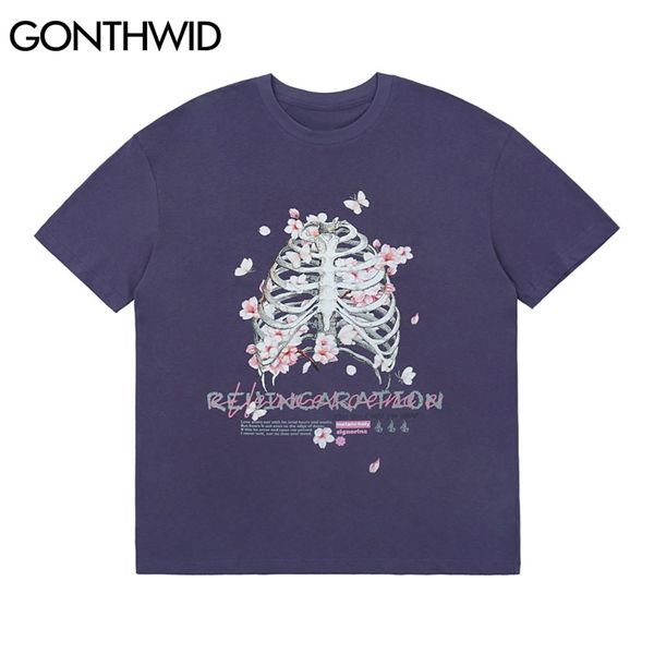hip hop t-shirts streetwear skull cherry blossoms flowers print cotton tshirts harajuku casual loose tee 210602, White;black
hip hop t-shirts streetwear skull cherry blossoms flowers print cotton tshirts harajuku casual loose tee 210602, White;black