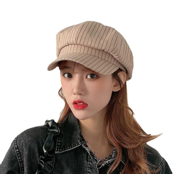 berets beret female autumn winter korean version japanese wild striped octagonal hat british retro sboy painter tide, Blue;gray
berets beret female autumn winter korean version japanese wild striped octagonal hat british retro sboy painter tide, Blue;gray