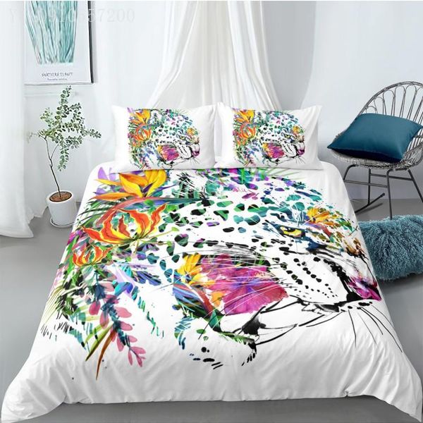 bedding sets 3d wildlife duvet cover set 2/3pcs painted color leopard flower kids adults white single double full size
bedding sets 3d wildlife duvet cover set 2/3pcs painted color leopard flower kids adults white single double full size