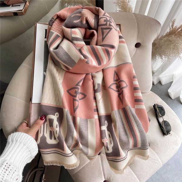 scarves designer brand winter scarf for women warm pashmina blanket geometric large shawl wraps female luxury foulard bandana, Blue;gray
scarves designer brand winter scarf for women warm pashmina blanket geometric large shawl wraps female luxury foulard bandana, Blue;gray