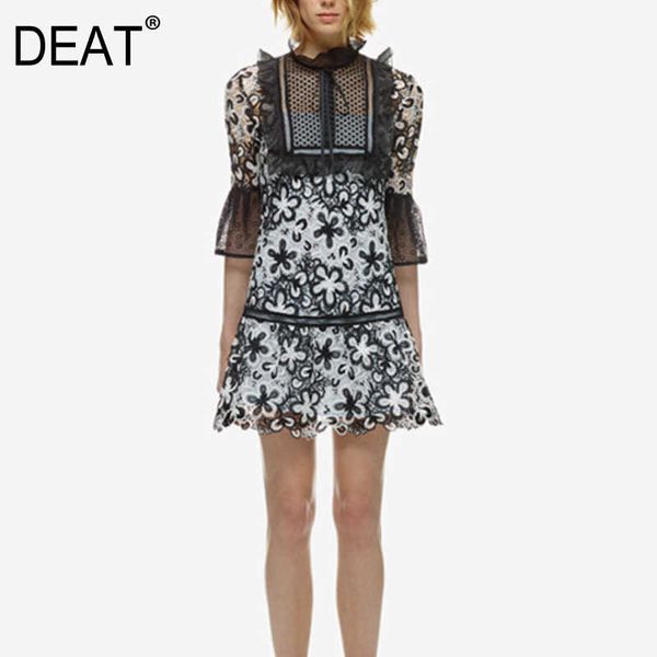 deat women style lace hollow out dress round neck flare sleeve printing temperament fashion summer 13d004 210527, Black;gray
deat women style lace hollow out dress round neck flare sleeve printing temperament fashion summer 13d004 210527, Black;gray