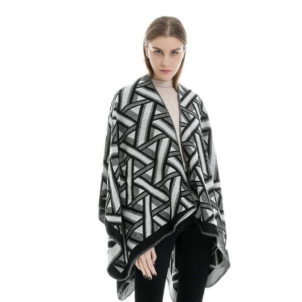 scarves 2021 design winter warm plaid ponchos and capes for women oversized shawls wraps cashmere pashmina female bufanda, Blue;gray
scarves 2021 design winter warm plaid ponchos and capes for women oversized shawls wraps cashmere pashmina female bufanda, Blue;gray