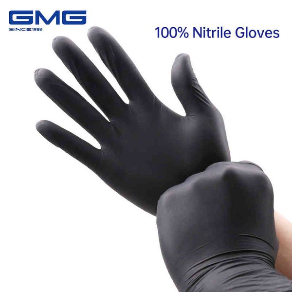black 100pcs food grade waterproof allergy disposable work safety 100% nitrile gloves mechanic glove, Blue;gray
black 100pcs food grade waterproof allergy disposable work safety 100% nitrile gloves mechanic glove, Blue;gray