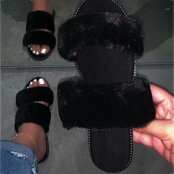 slippers summer luxury women faux fur flat heel open toe black rubber sole outdoor slides fashion sandals shoes ladies 20211
slippers summer luxury women faux fur flat heel open toe black rubber sole outdoor slides fashion sandals shoes ladies 20211
