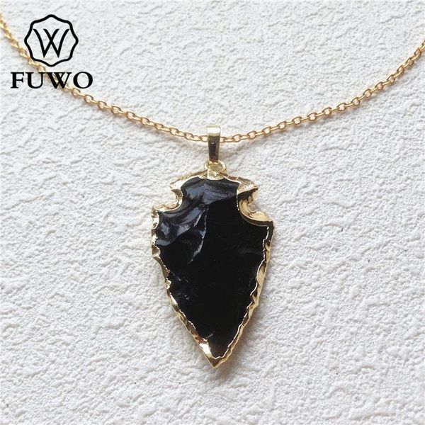 pendant necklaces fuwo natural black tourmaline necklace with 24k gold filled genuine semi-precious stone hand carved arrowhead nc051, Silver
pendant necklaces fuwo natural black tourmaline necklace with 24k gold filled genuine semi-precious stone hand carved arrowhead nc051, Silver
