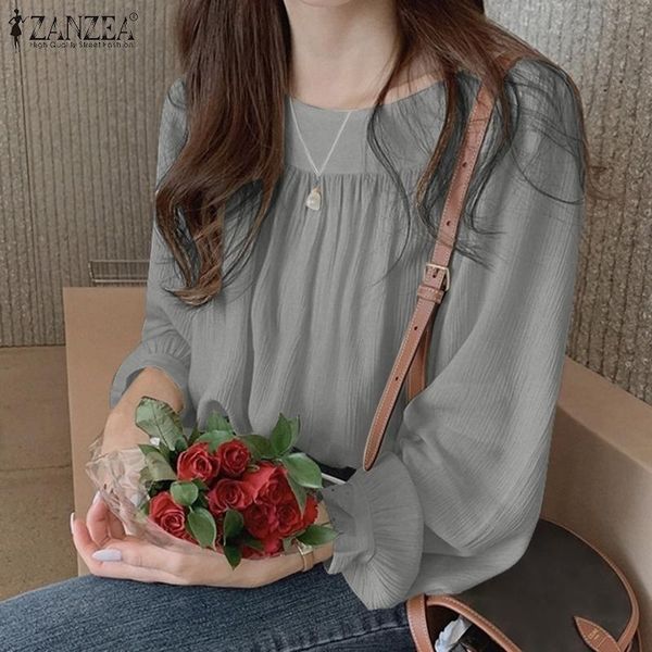 women's blouses & shirts elegant pleated summer 2022 casual long sleeve blusas female solid tunic streetwear chemise, White
women's blouses & shirts elegant pleated summer 2022 casual long sleeve blusas female solid tunic streetwear chemise, White