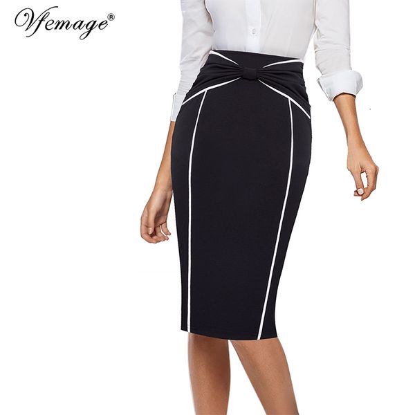 vfemage womens elegant pleated bow high waist striped patchwork slim casual work office business party bodycon pencil skirt 865 210323, Black
vfemage womens elegant pleated bow high waist striped patchwork slim casual work office business party bodycon pencil skirt 865 210323, Black
