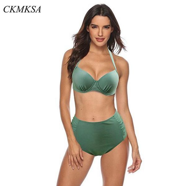 bikinis set high waist swimsuit 2021 ruched plus size women push up swimwear solid bikini bathing suit tankini
bikinis set high waist swimsuit 2021 ruched plus size women push up swimwear solid bikini bathing suit tankini