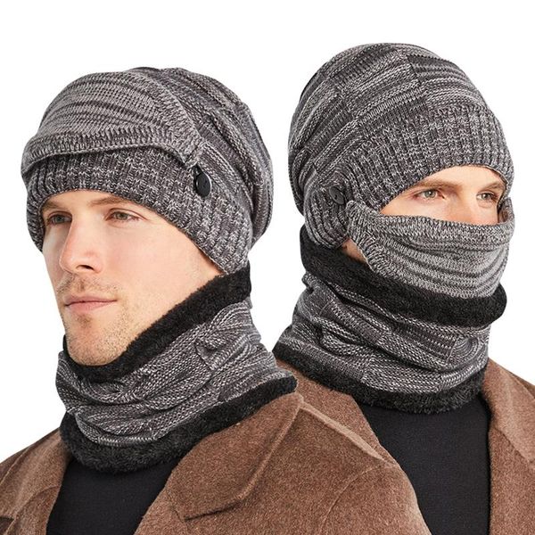 pcs men's winter beanie and scarf set thickend knitted hat face cover outdoor &t8 hats, Black;white
pcs men's winter beanie and scarf set thickend knitted hat face cover outdoor &t8 hats, Black;white