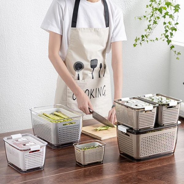 multifunctional kitchen refrigerator storage basket washing vegetables special preservation box vegetable fruit sealed & organization
multifunctional kitchen refrigerator storage basket washing vegetables special preservation box vegetable fruit sealed & organization